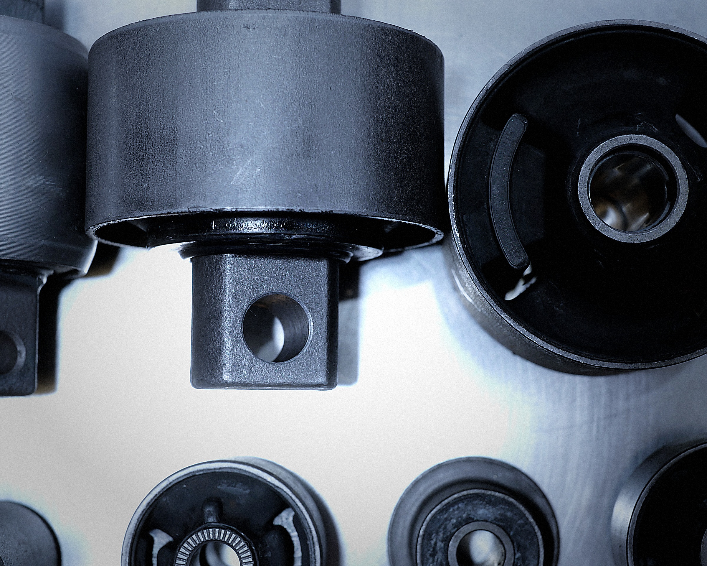 Vibration isolators and damper cluster