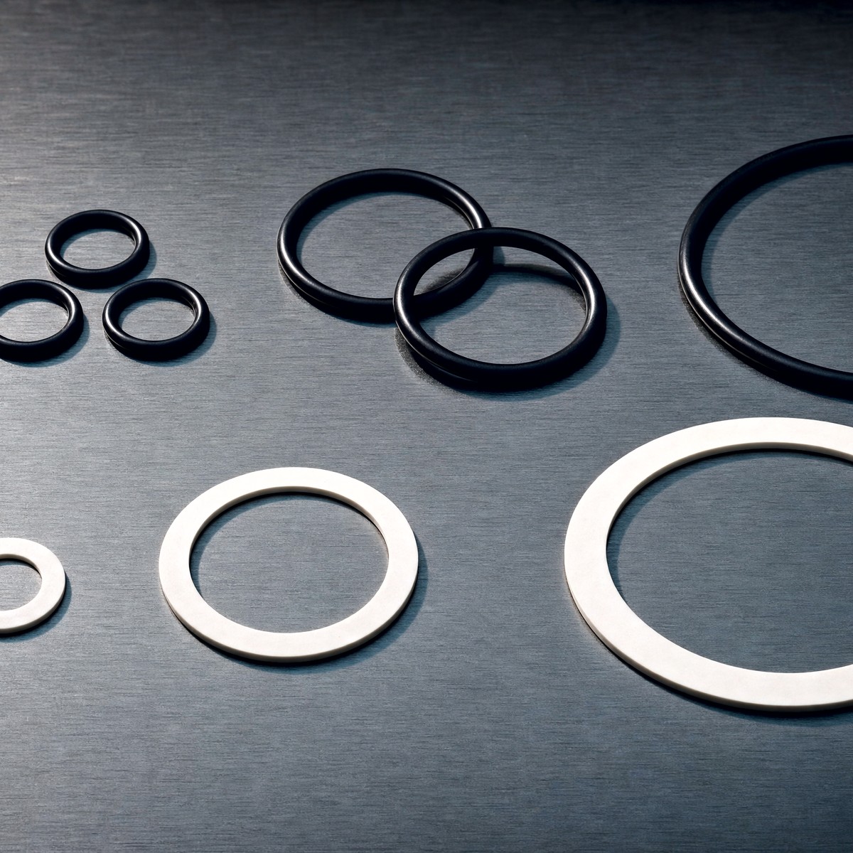 Drum seals — O-rings and flat sealing rings in NBR, EPDM, FKM, and silicone for industrial drums