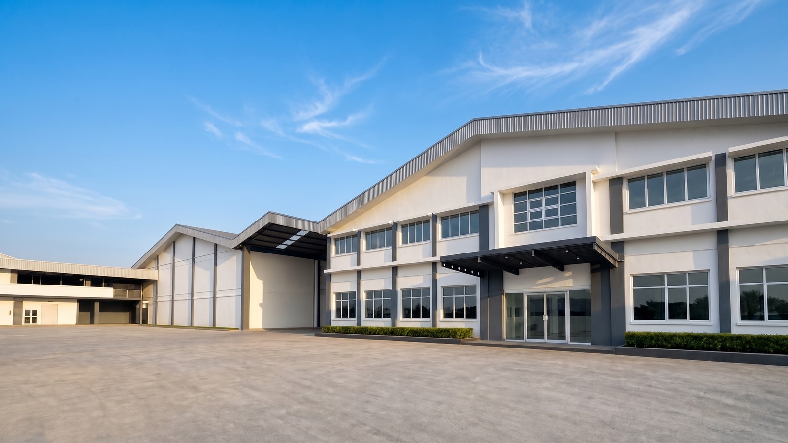 Exterior of the 10,000 sqm Cikupa factory — PBR Tangerang
