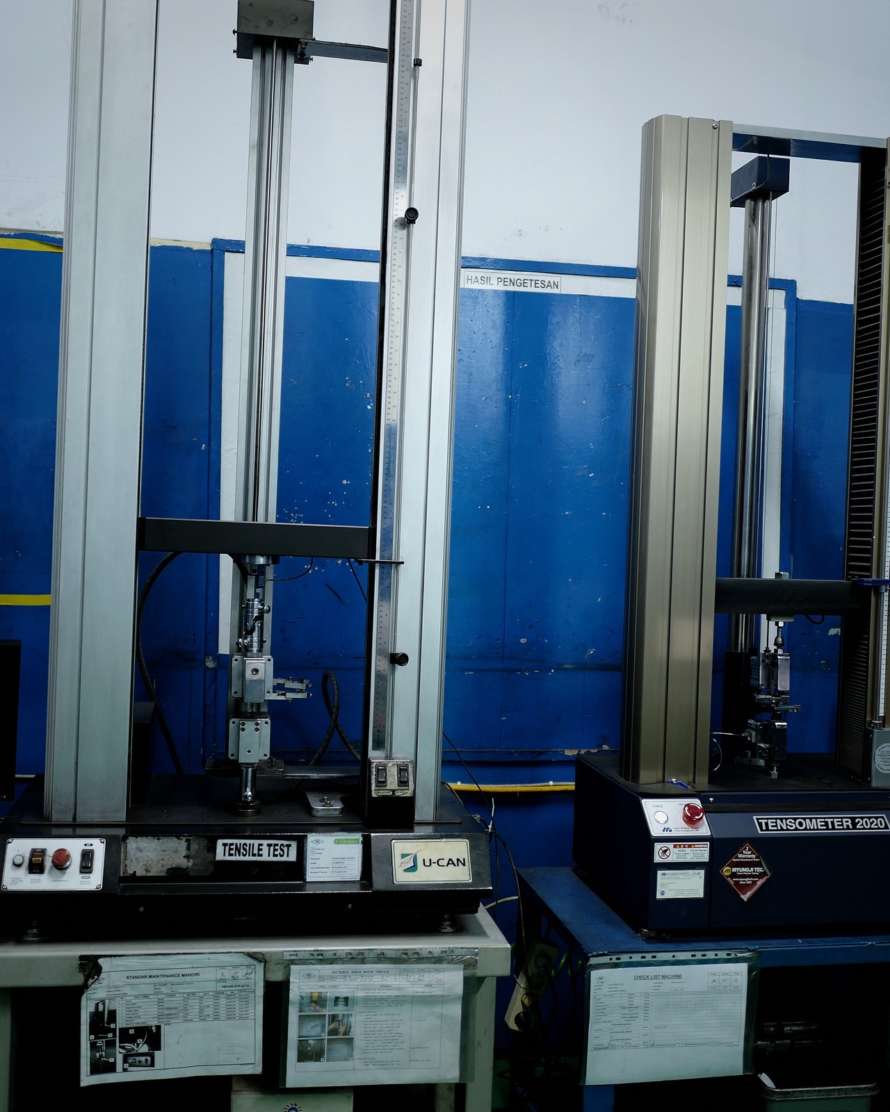 UCAN tensile testing machines in the SGS-certified QC laboratory